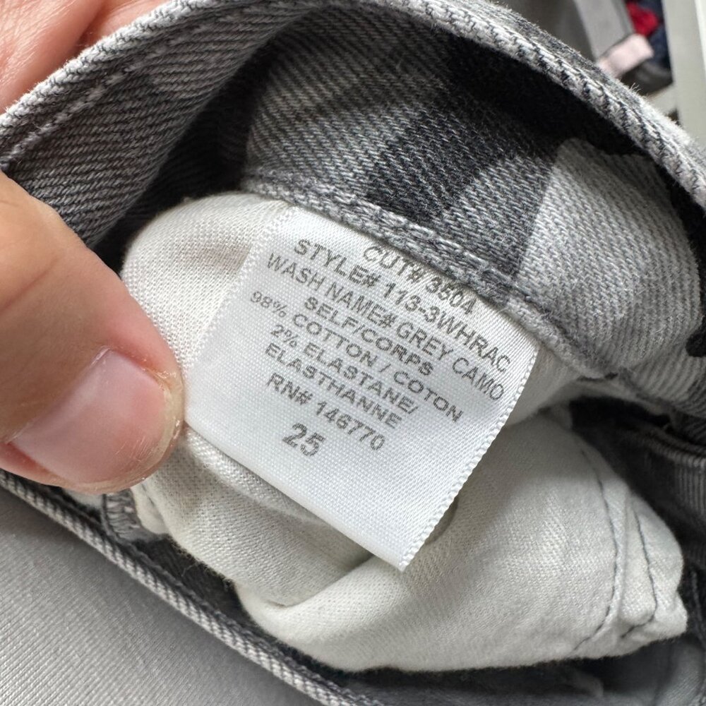 RE/DONE originals gray camo high rise ankle jeans size 25 - Picture 7 of 7